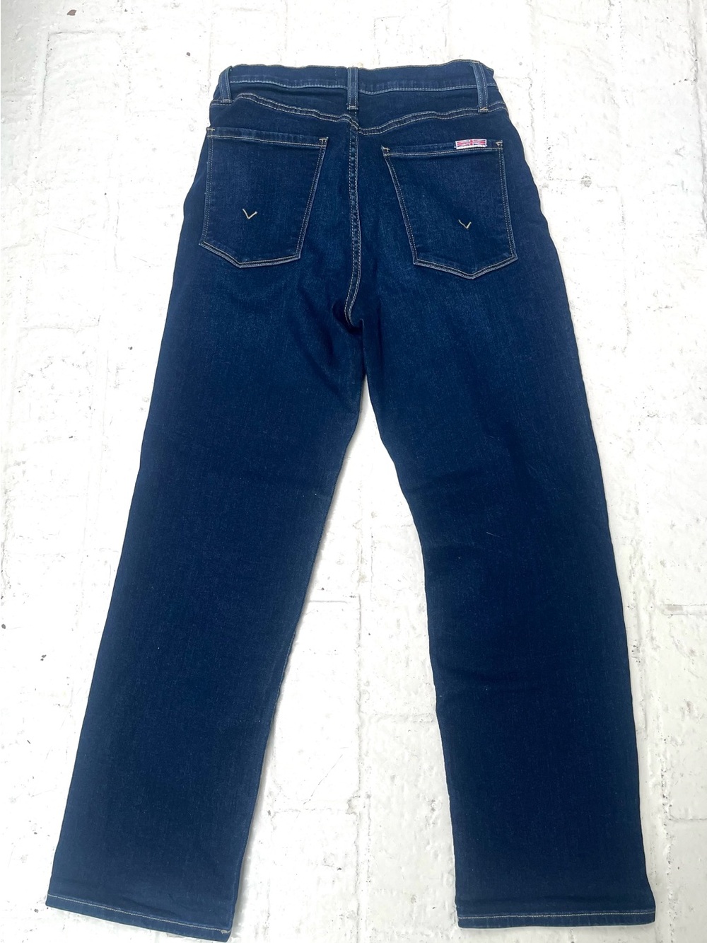 Hudson- Straight Leg Ankle Length High Rise Dark Wash Jeans